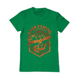 Tricou adler barbat everything you can imagine is real verde mediu