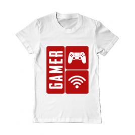 Tricou adler barbat gamer alb