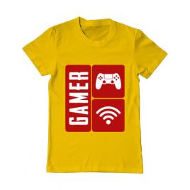 Tricou adler barbat gamer galben