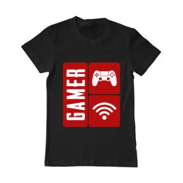 Tricou adler barbat gamer negru