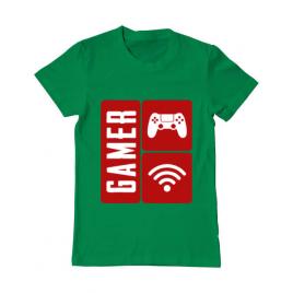 Tricou adler barbat gamer verde mediu