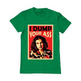 Tricou adler barbat i dump your ass verde mediu