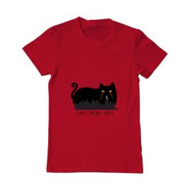 Tricou adler barbat take meow home rosu