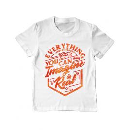 Tricou adler copil everything you can imagine is real alb