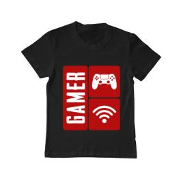 Tricou adler copil gamer negru