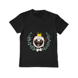 Tricou adler copil king of pug negru