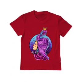Tricou adler copil queen rosu