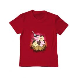 Tricou adler copil sweet ice cream lettering rosu