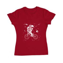 Tricou adler dama astronaut bmx rosu