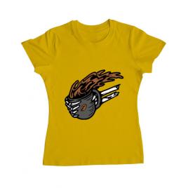 Tricou adler dama coffee first galben