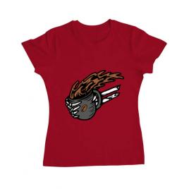 Tricou adler dama coffee first rosu