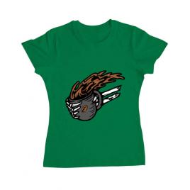 Tricou adler dama coffee first verde mediu