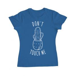 Tricou adler dama do not touch me albastru azuriu