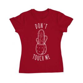 Tricou adler dama do not touch me rosu