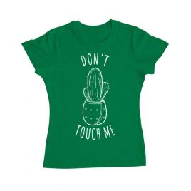 Tricou adler dama do not touch me verde mediu