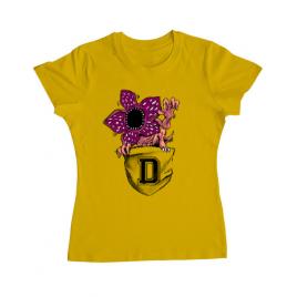 Tricou adler dama free hugs galben