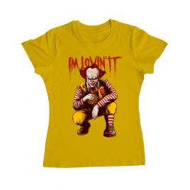 Tricou adler dama i'm lovin it galben