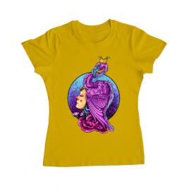 Tricou adler dama queen galben