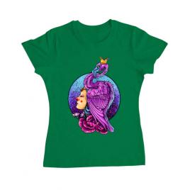 Tricou adler dama queen verde mediu
