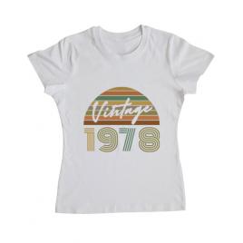 Tricou adler dama vintage 1978 alb