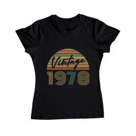 Tricou adler dama vintage 1978 negru