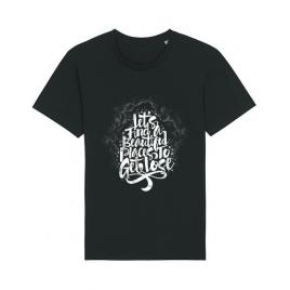 Tricou stanley stella barbat let's find beautiful place to get lost negru