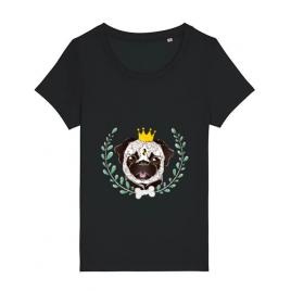 Tricou stanley stella dama king of pug negru