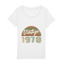 Tricou stanley stella dama vintage 1978 alb