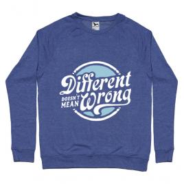 Bluza adler barbat different doesnt mean wrong albastru melanj