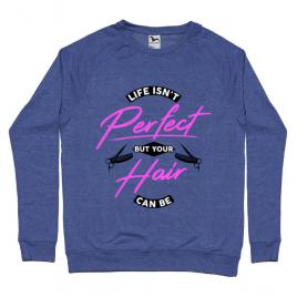 Bluza adler barbat life isnt perfect albastru melanj