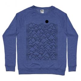 Bluza adler barbat mountains albastru melanj