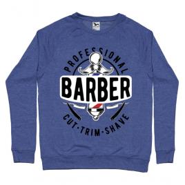 Bluza adler barbat professional barber albastru melanj