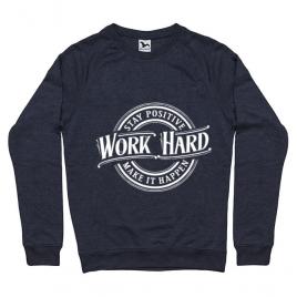 Bluza adler barbat work hard denim inchis