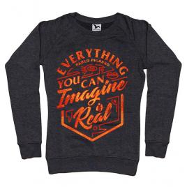 Bluza adler dama everything you can imagine is real negru melanj