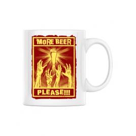 Cana personalizata thirsty zombies alb