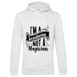 Hoodie barbat cu gluga beautician alb