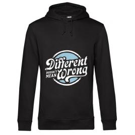 Hoodie barbat cu gluga different doesnt mean wrong negru