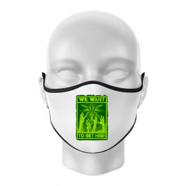 Masca personalizata reutilizabila high zombies alb
