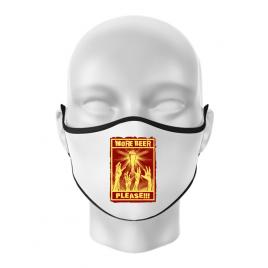 Masca personalizata reutilizabila thirsty zombies alb