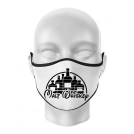 Masca personalizata reutilizabila whiskey alb