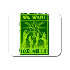 Mousepad personalizat high zombies alb