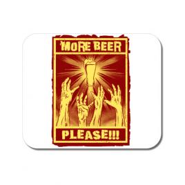 Mousepad personalizat thirsty zombies alb
