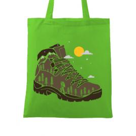 Sacosa din panza adventure boot verde mar
