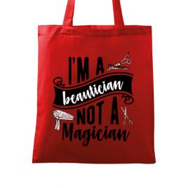 Sacosa din panza beautician rosu