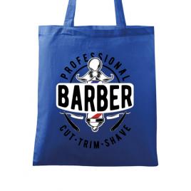 Sacosa din panza professional barber albastru regal