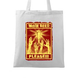 Sacosa din panza thirsty zombies alb