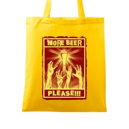 Sacosa din panza thirsty zombies galben