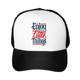 Sapca personalizata enjoy the little things alb