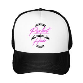 Sapca personalizata life isnt perfect alb