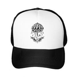 Sapca personalizata umbrella tattoo alb